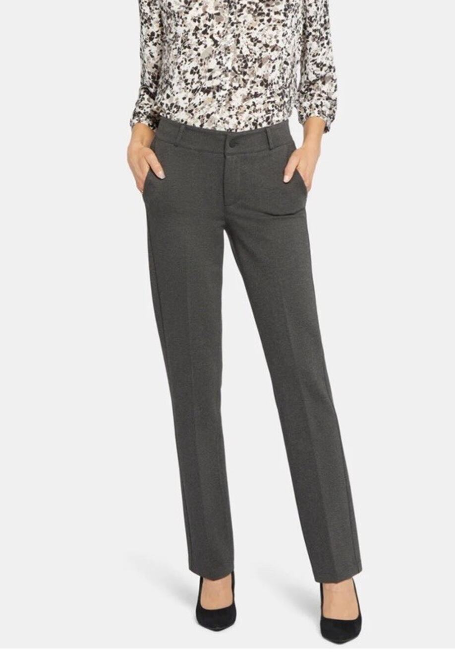 NYDJ Sculpt-Her Classic Trousers Womens Size 18P Charcoal Heathered (new) - Picture 1 of 8